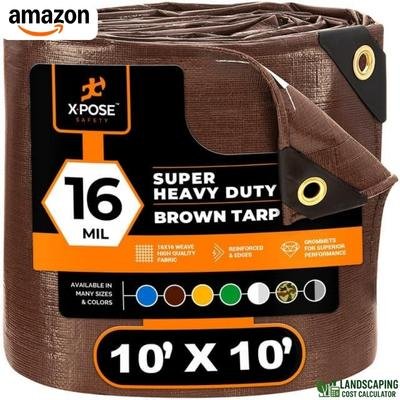 Heavy Duty Tarp 10x10 ft